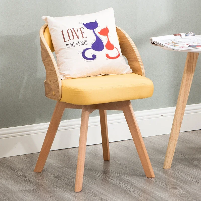 Living Room Wood Dining Chairs Garden Vintage Ergonomic Unique Chairs Minimalist Adults Meubles De Salon Interior Decorations image 6