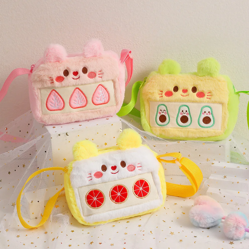 女性のためのかわいい猫の漫画のショルダーバッグ,小さな王女のクロスオーバーバッグ,携帯電話のバッグ,コイン,ギフト