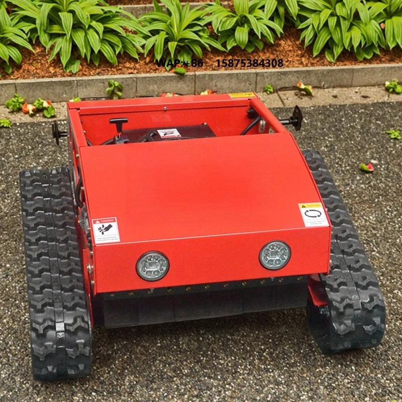 Home Use Mini Remote Control Robot Lawn Mower Mini Automatic Crawler Lawn Mower