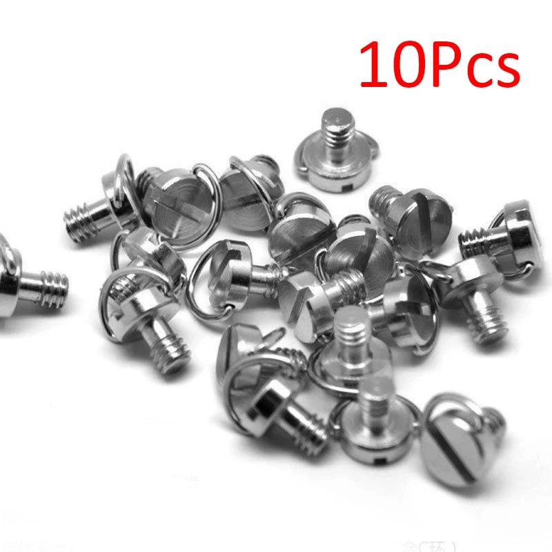 10*Camera Screw For Quick Release Plate 1/4 Inch Folding D-Ring Adapter Tripod Monopod Quick Release Plate