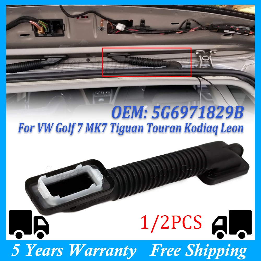 New Rear Trunk Lids Harness Dustproof Waterproof Protective Cover Cables Case Sleeve Parts 5G6971829B For VW Golf 7 MK7 R-line