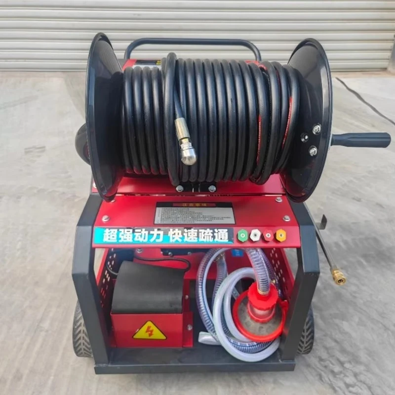 Professional Drainage Pipe Cleaning Machine Compact High Pressure Cleaning Device Suitable for 300mm Pipes