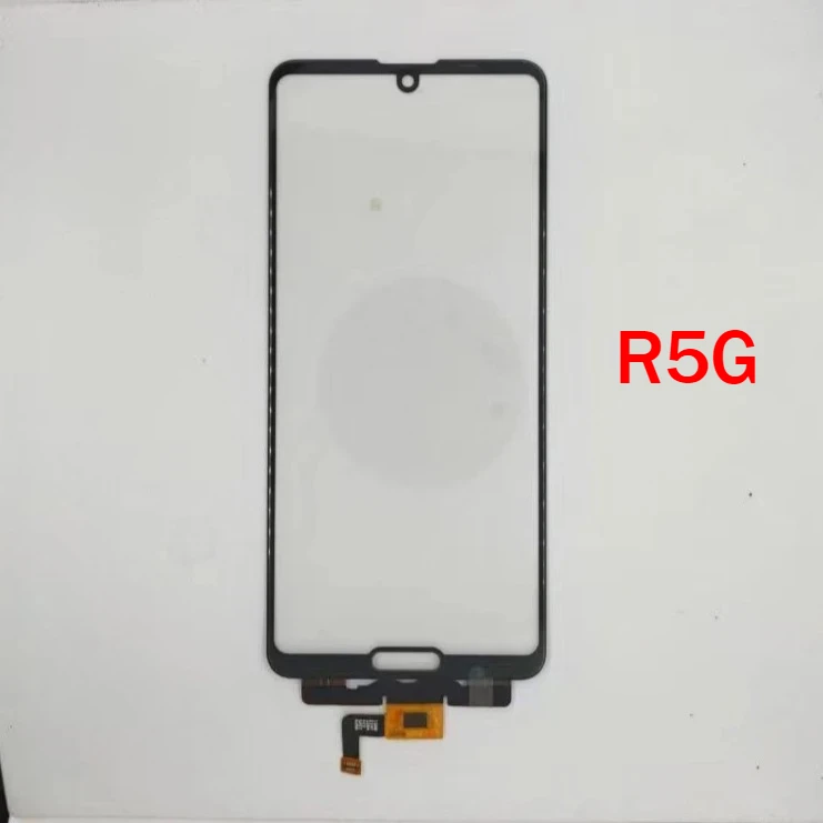 La mejor calidad para Sharp Aquos R2 R3 R5G pantalla exterior digitalizador Sensor Panel táctil pantalla LCD piezas de reparación de vidrio frontal