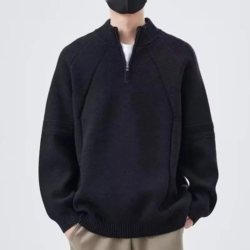 

American Sle V-Ne Knitted Sweater Cardigan Men's Color Casual Outerwear Winter Commute Long Sve Collar