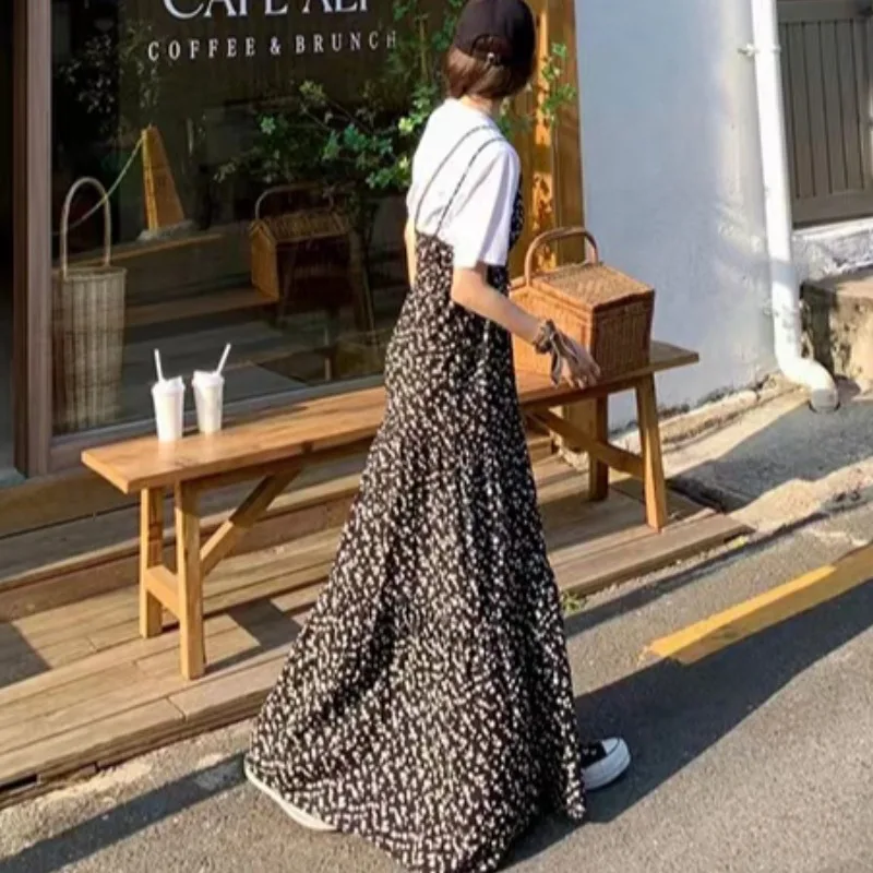 Süße Sle Floral Spitze Trim Lange Dr frauen Sommer Neue Haken Träger Kleid Pendeln Sle Frühling Herbst Geeignet