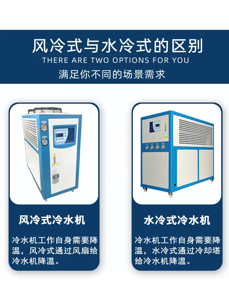 industrial chiller injection mold electroplating oxidation medical chemical circulating cooling