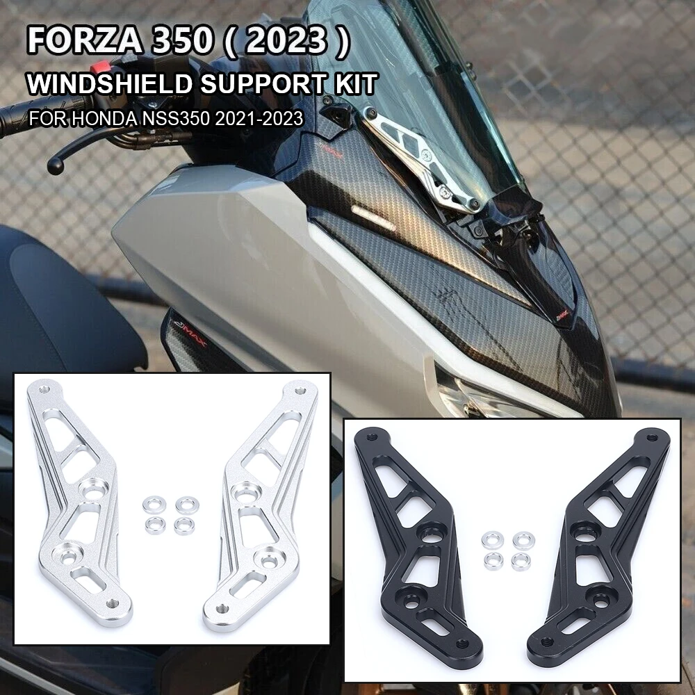 

New Motorcycle Adjustable Windshield Windscreen Support Bracket Holder Kit For Honda NSS350 NSS 350 2021 2022 2023