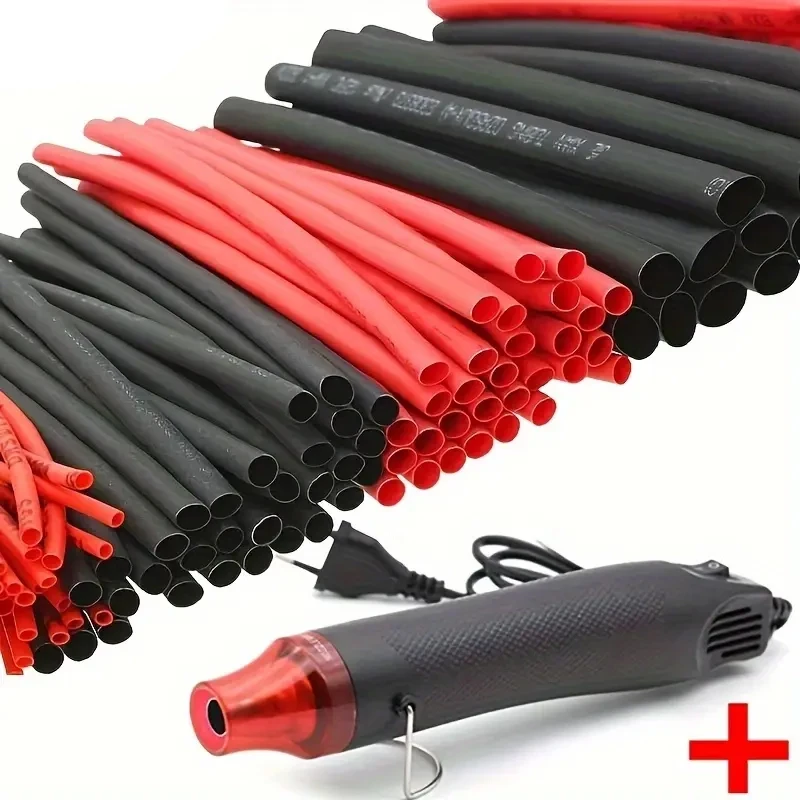 127PCS Heat Shrink Tubing Kit, 2:1 Ratio Waterproof Wire Sleeve for Cable Connector Insulation and Protection
