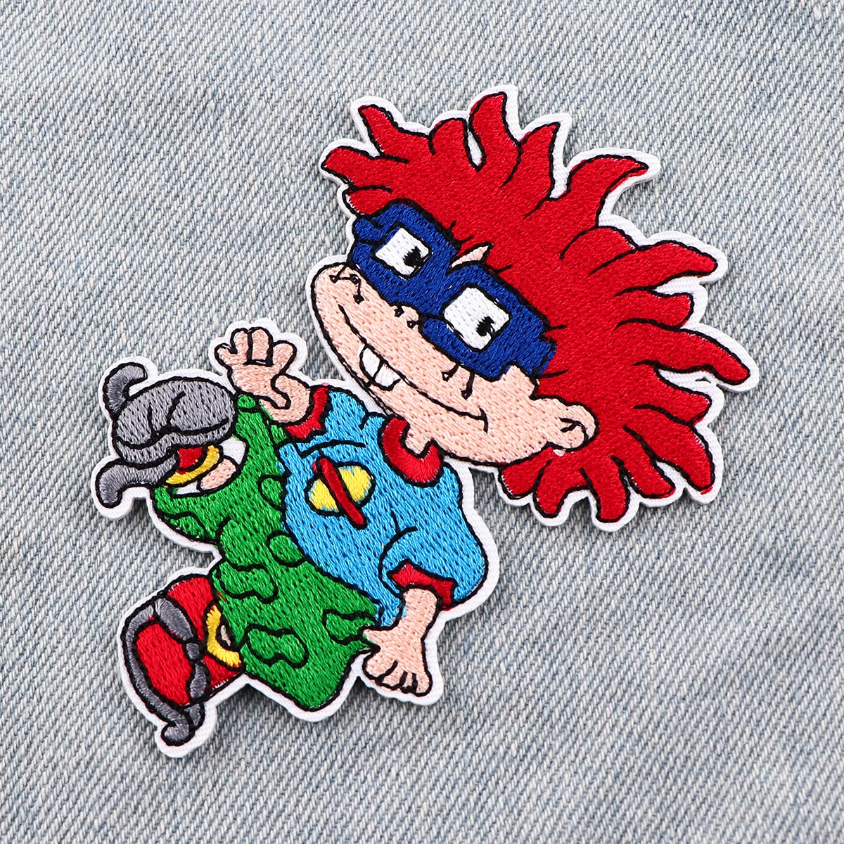 Patch brodé de dessin animé, application d'animation coquine pour vêtements, thermoadhésif à repasser pour vestes, autocollants de couture