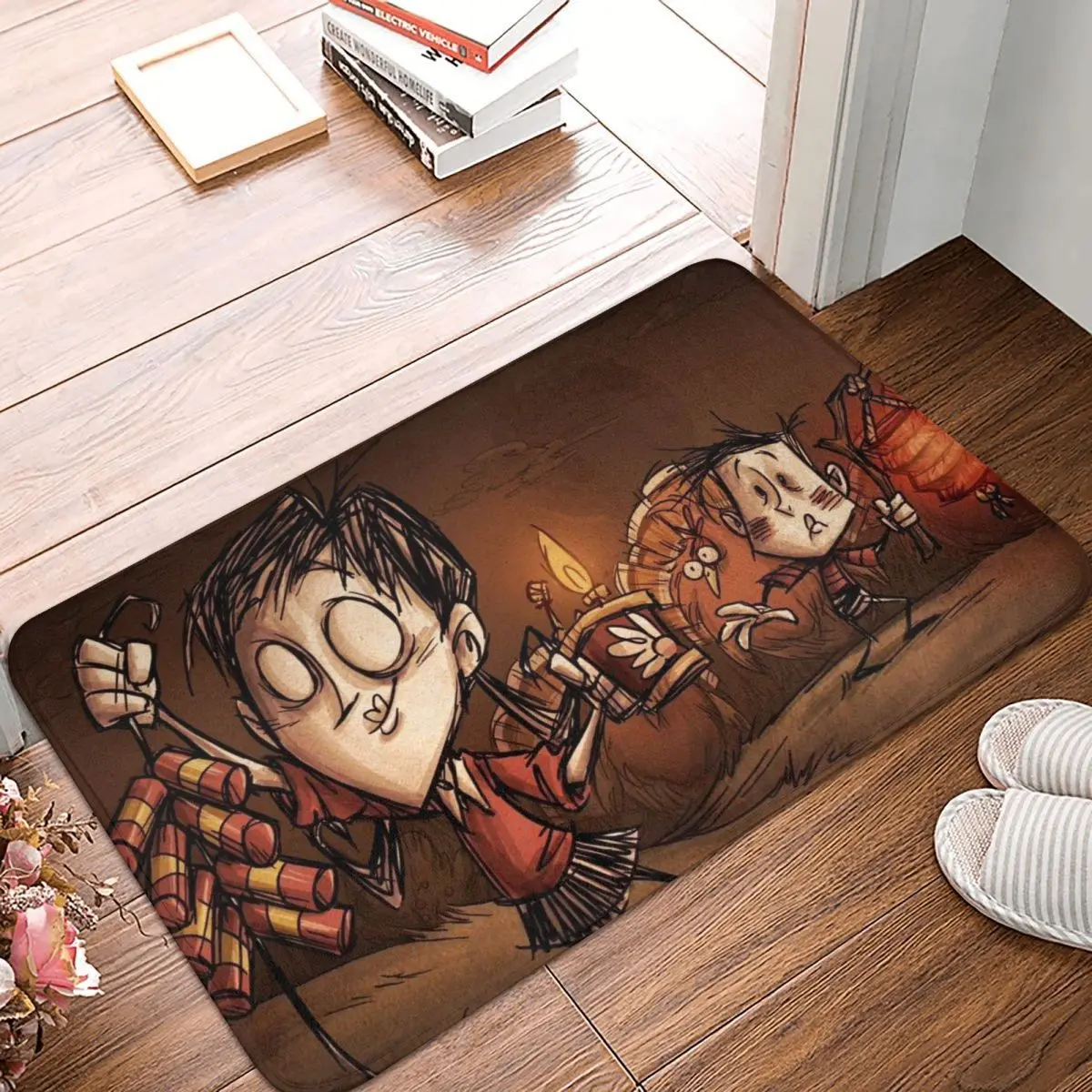 Don't Starve Together Bath Mat Cave Hunt Treasure Doormat Flannel Carpet Entrance Door Rug Home Decoration