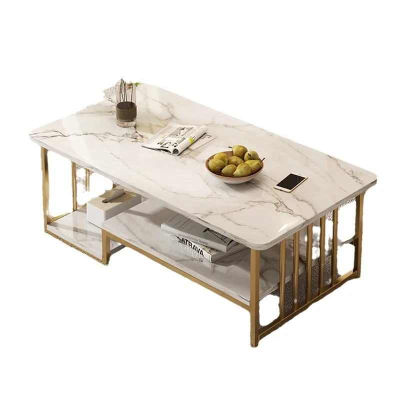 

Кофейная маленькая квартира, итальянская гостиная, бытовой маленький чайный столик, светильник, роскошный простой креативный журнальный столик