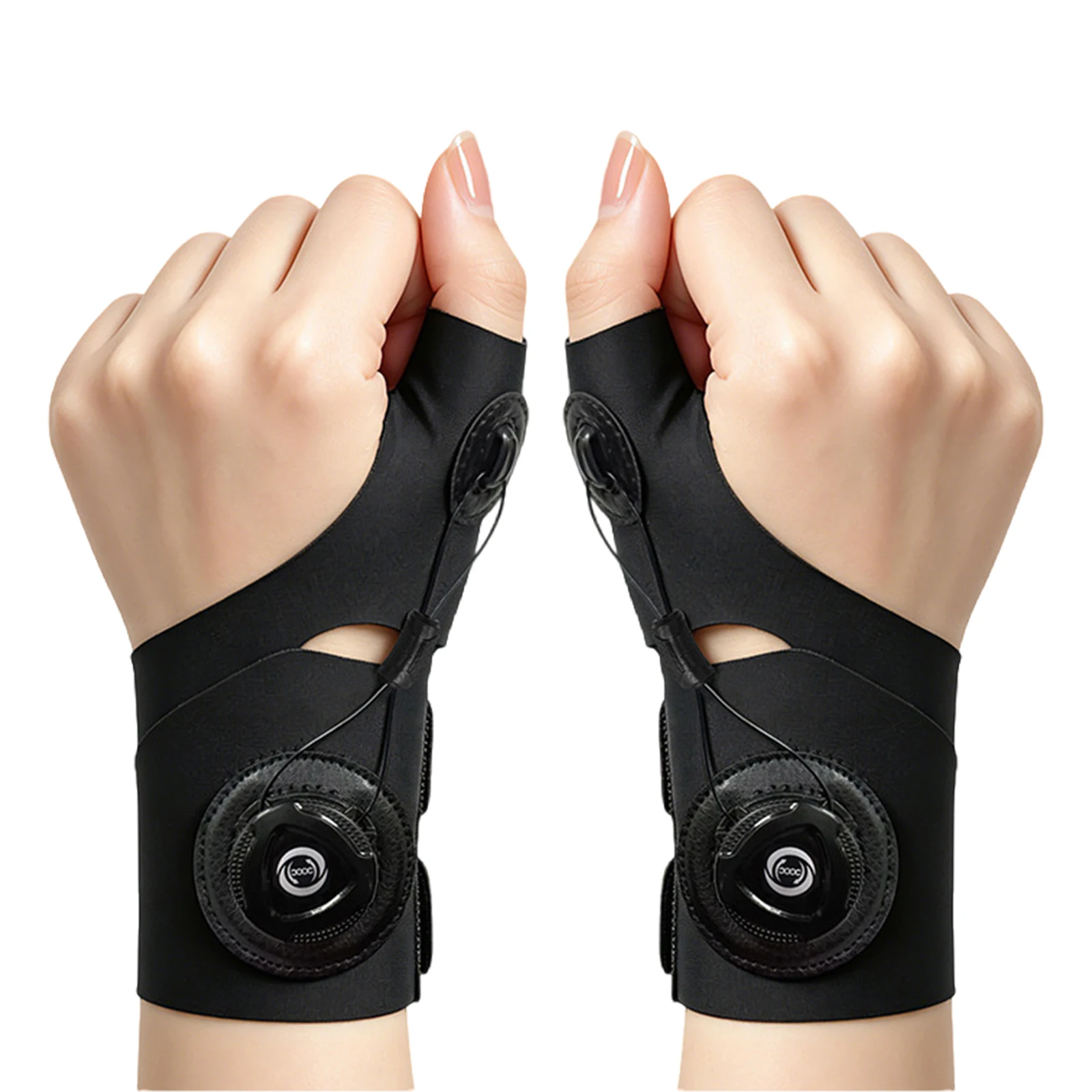 Rotary Adjustable Thumb Wristband Non-Slip Rotating Adjust Thumb Wrist Guard Finger Fixator Strap For Gym Enthusiasts & Athletes