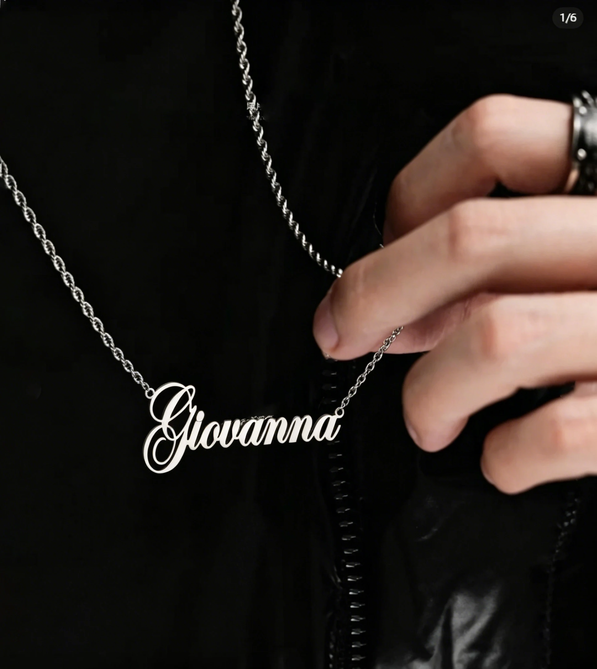 

Customized Name Necklace in Gold Stainless Steel Personalized Choker for Couples Wedding Anniversary Gift Her Him Birthday