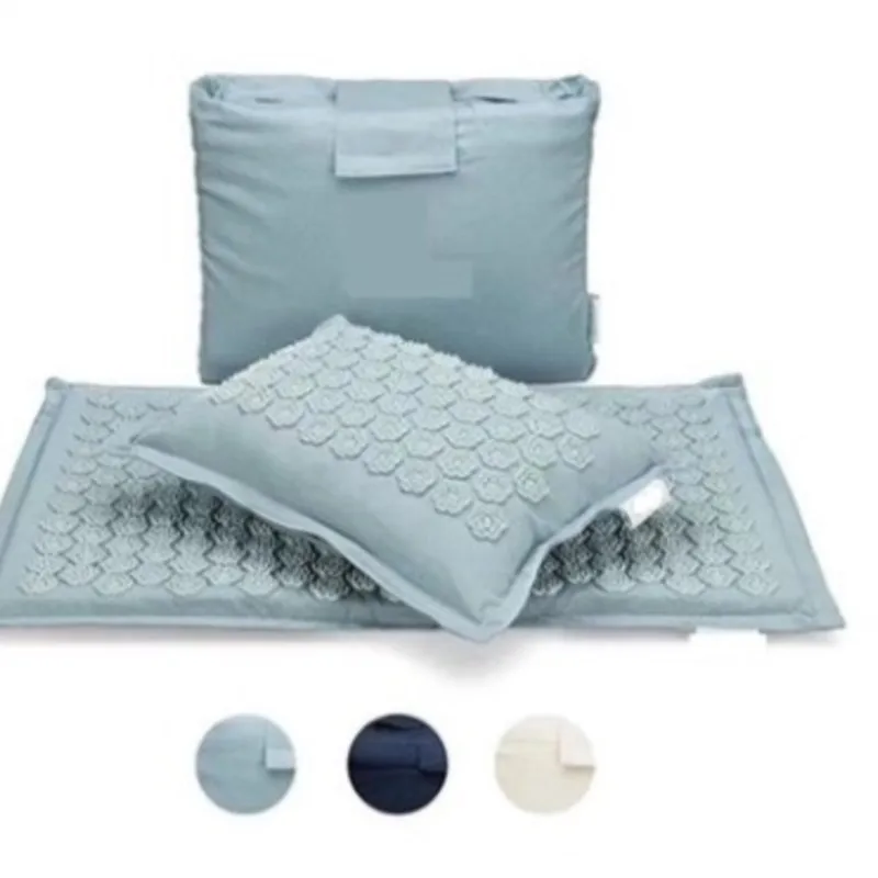 High-end buckwheat lotus coconut palm acupressure mat linen acupressure mat flax buckwheat lotus acupuncture massage cushion