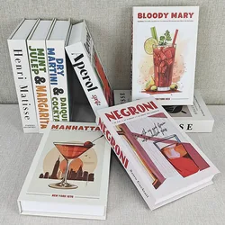Fashion Cocktail Luxury For Decoration Books Storage Box Home Living Room Coffee Table Decoration Prop Books Designer Fake Books