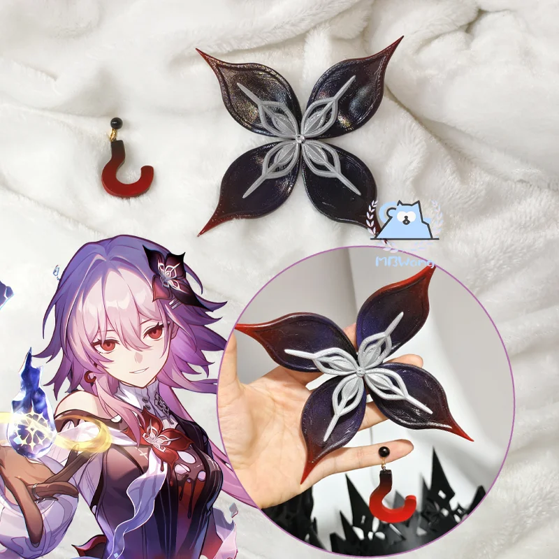 

Game Honkai Star Rail SP March 7th Cosplay Prop March7th Evernight Cosplay Prop Headwear Earring Larganoche Hallowmas Party Role