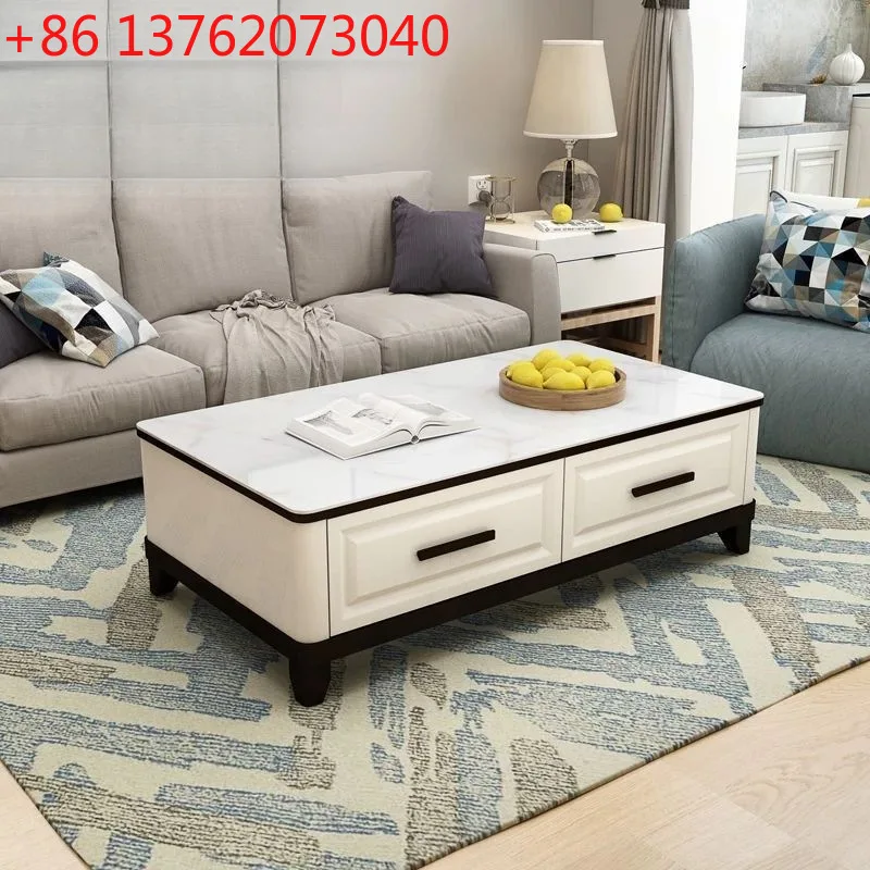 مجموعة طاولة القهوة لخزانة التلفزيون وأثاث غرفة المعيشة الاسكندنافية الحديثة والبسيطة #1