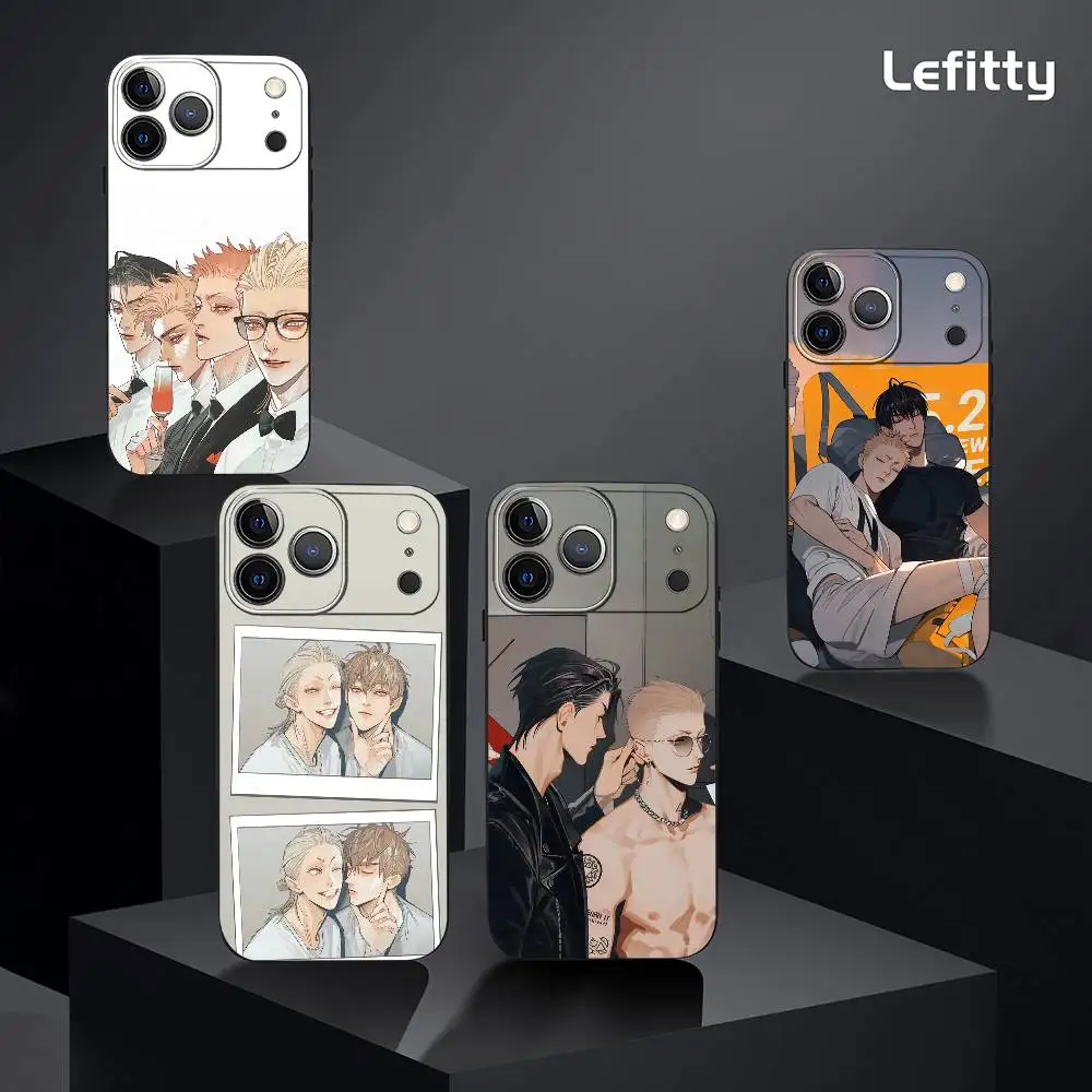 حافظة هاتف كاريكاتير 19 يومًا لهاتف آيفون 17 16 15 14 13 12 11 Pro Xs Max Mini XR X Plus غلاف ناعم أسود بلوري Funda