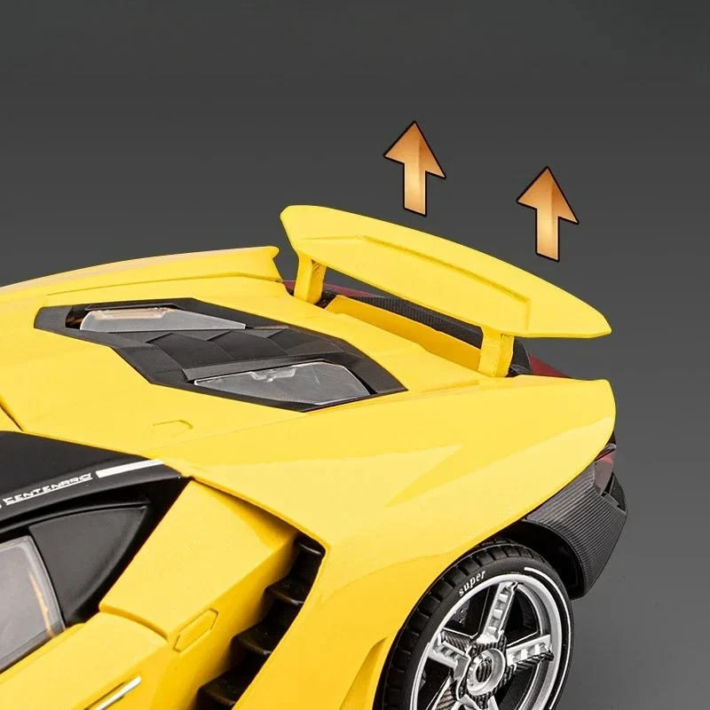 1:18 Lamborghini Centenario LP770-4 Legering simulatie supercar gegoten metalen geluid en lichtGeavanceerde collectie automodellen