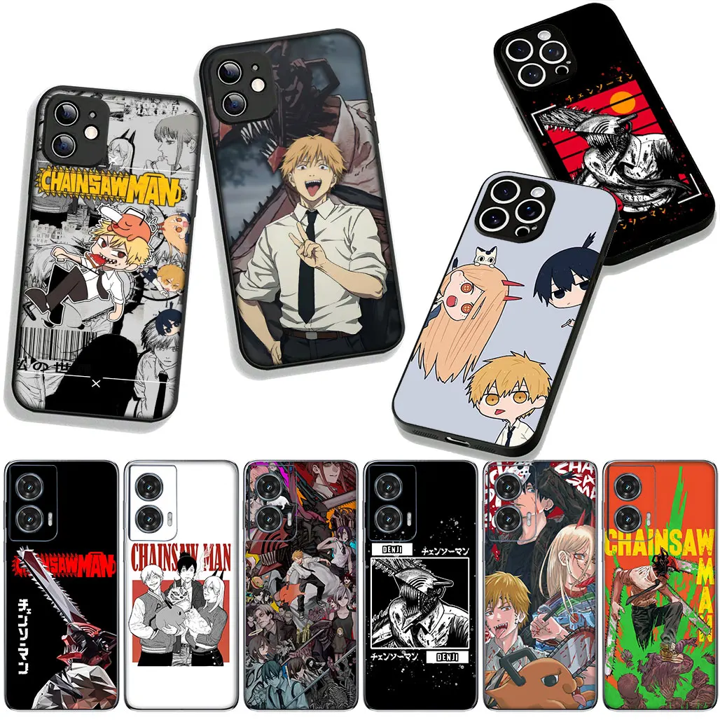 Denji Makima Tatsuki Fujimoto Chainsaw Man for Apple iPhone 15 16 14 Plus 13 12 Mini 17 Pro Max + Pro Max 16E Air Phone Case #4