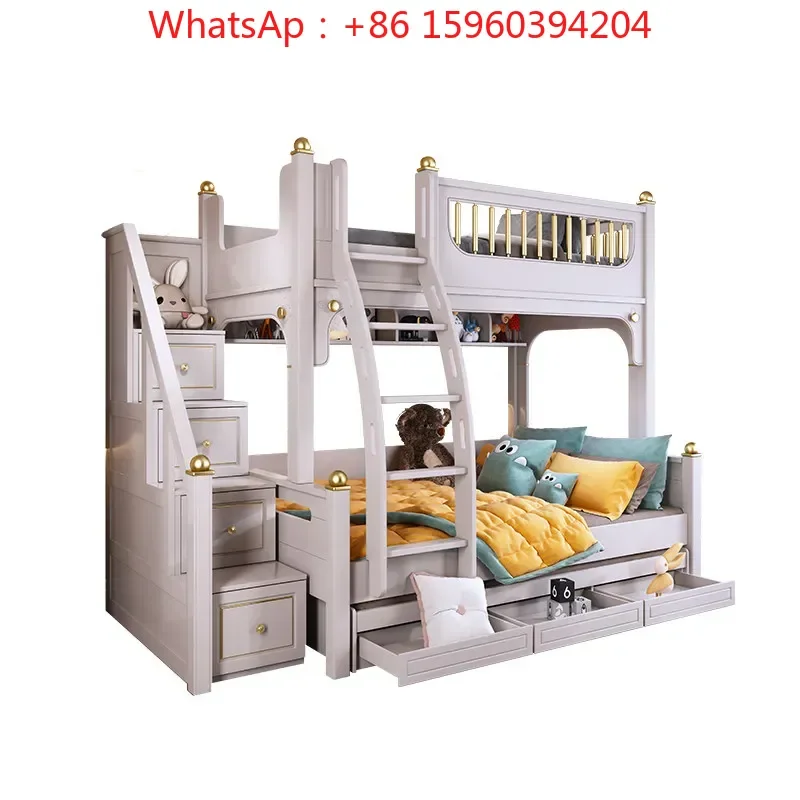 

Luxury Modern Kids Bunk Bed Creative Lovely White Castle Bed For 5 To 8 Years Old Children Kids Bedroom Furniture Decoration