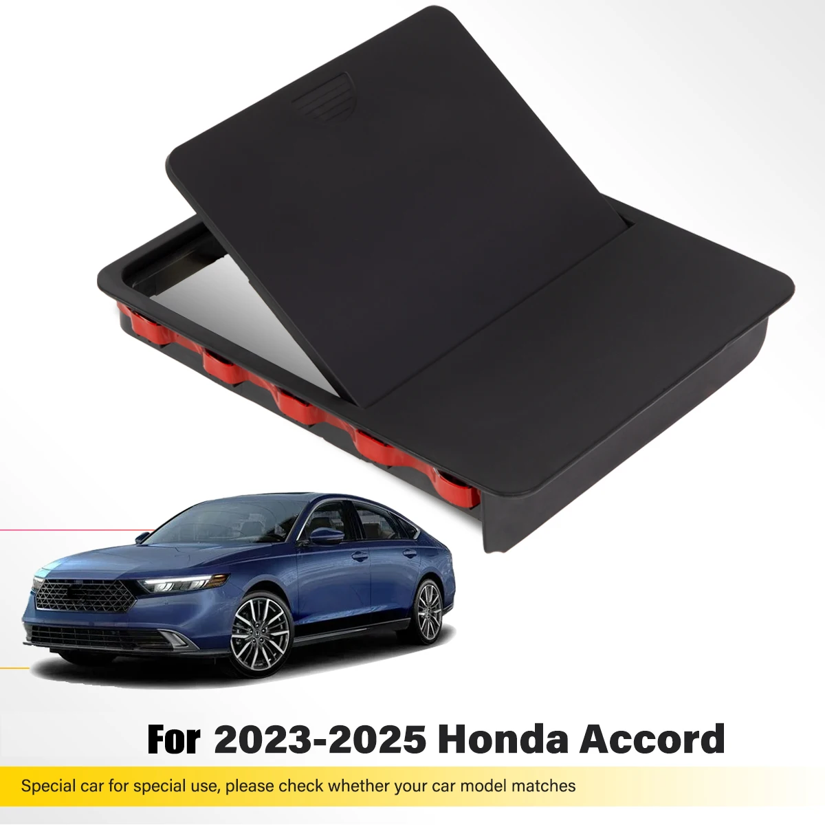 

Center Console Hidden Organizer Tray for 2025-2023 Honda Accord LX EX EX-L Sport-L Armrest Box Secret Compartment Accessories