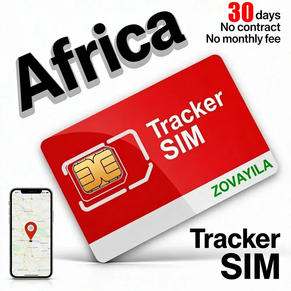 Tracker Sim Gps 4g for Africa No Contract 30MB/30 Days Nano/Micro/Std GPRS GSM LTE for TK915 CJ780 MV710 Etc.