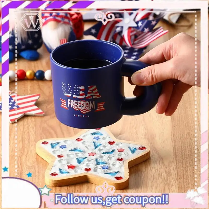 

Premium DIY Glass Mosaic Tiles Red White Blue Gift For Adults Patriotic Handmade Home Decoration