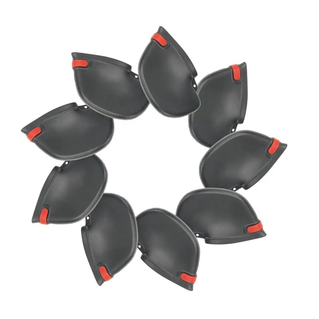 

9 Pieces PVC Golf Iron covers for head (Black) Protective Knit Socks with Number Tags Golf Accessories