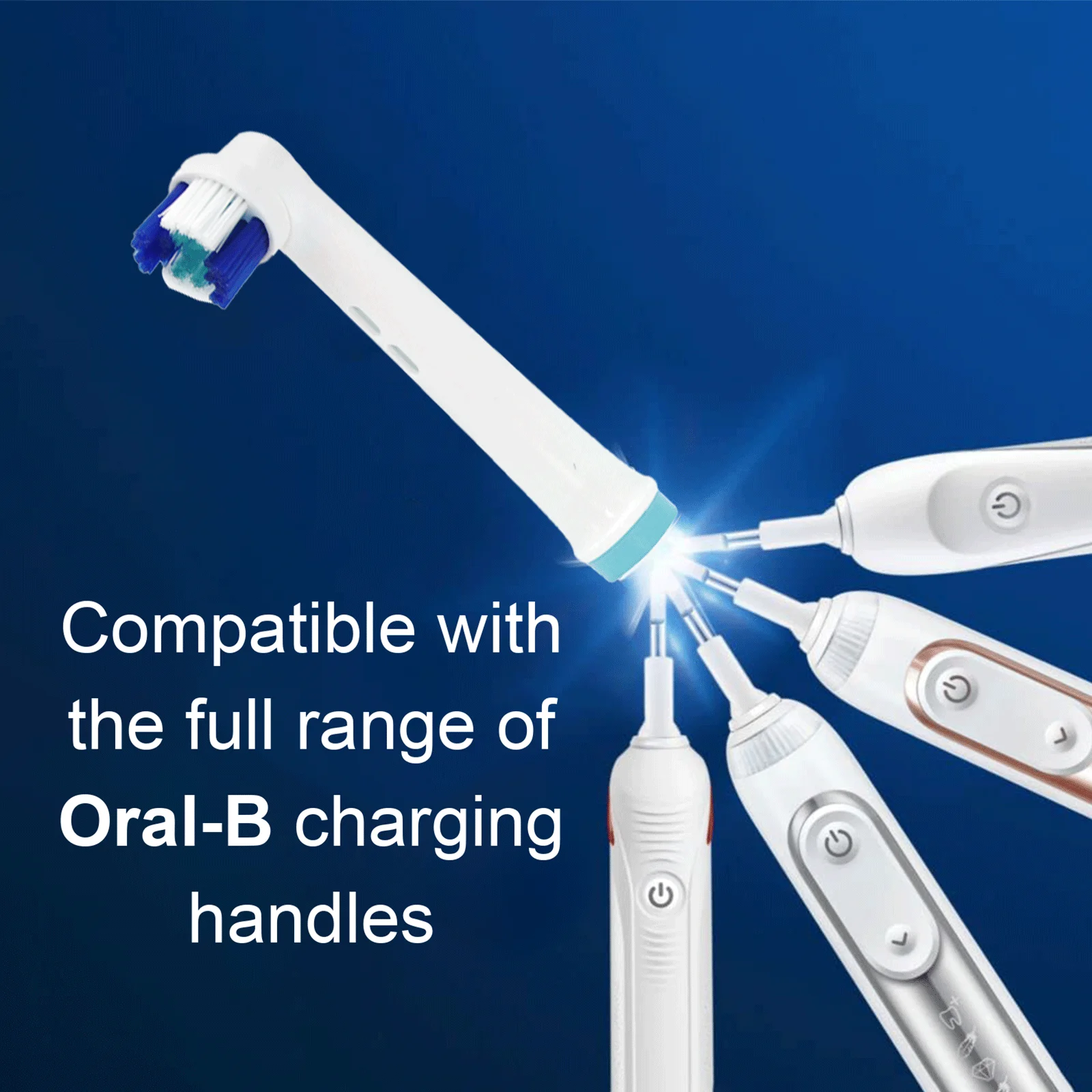 Toothbrush Heads for Optimal Oral Care 4PCS/8PCS Stain-removing Multi-level Travel-friendly Toothbrush Heads