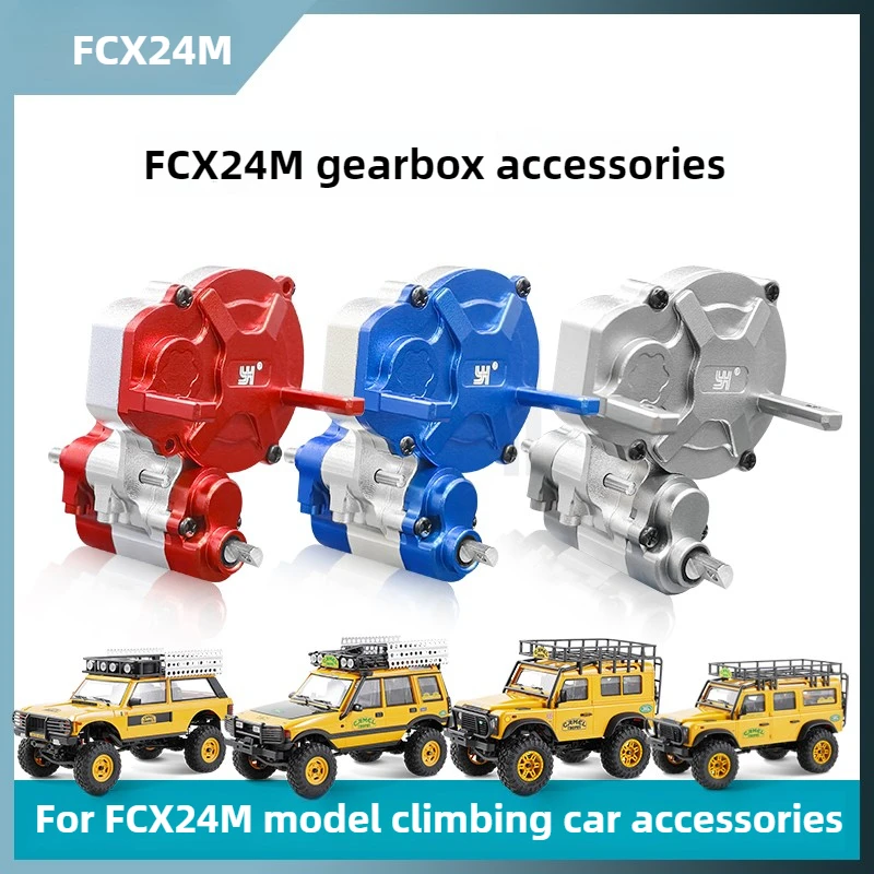 

Metal Gearbox Modification Accessories for 1/24 FCX24M Camel Cup D90 D110 Remote Control Off-road Vehicle Metal Upgrade Parts