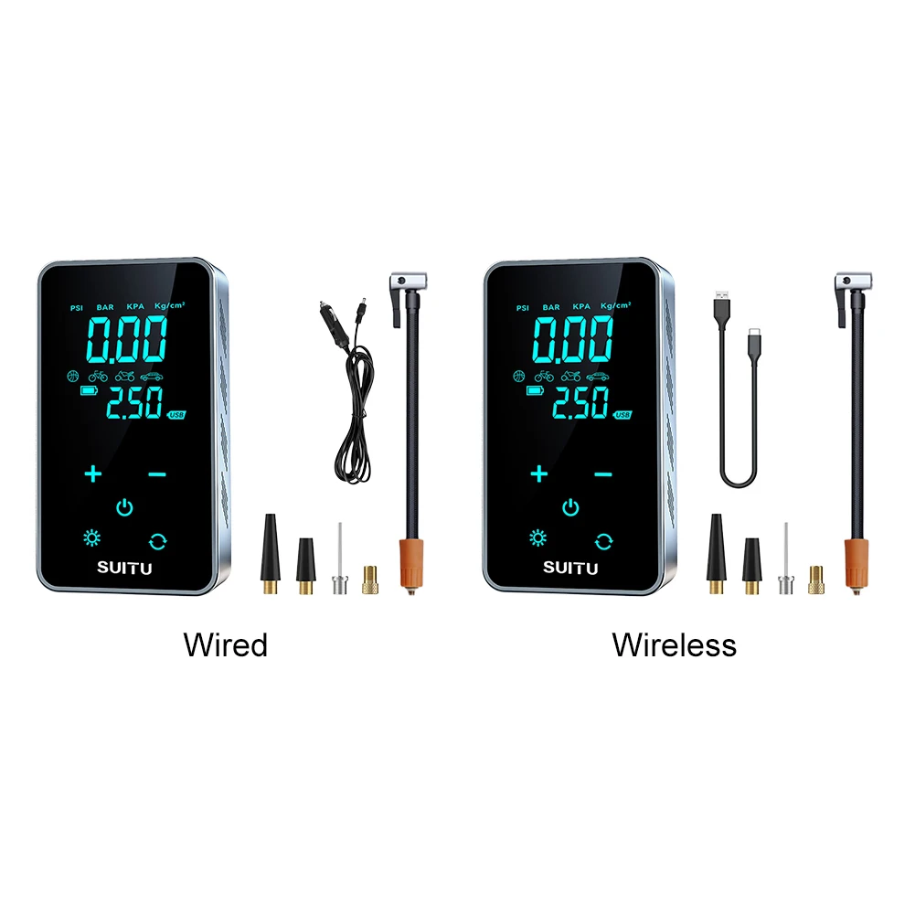 

Беспроводной воздушный компрессор с ЖК-дисплеем, цифровой воздушный насос 150PSI, накачка автомобильных шин, высокая точность, 1800 мАч для мотоциклов, автомобильных шариков