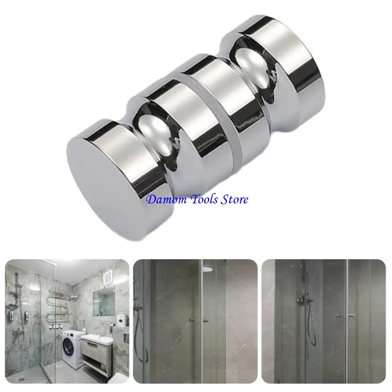 57BE Upgrades Aluminium Handle Minimalist Door Handle 60mm for Shower Cabins Offering rusts  Resistance &  Appearance