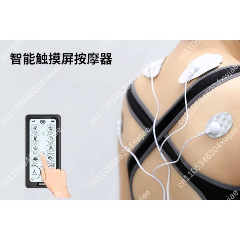 Portable Wireless Body Massager TENS EMS for Muscle Stimulation Pain Relief Rechargeable Mini Massage Therapy Device
