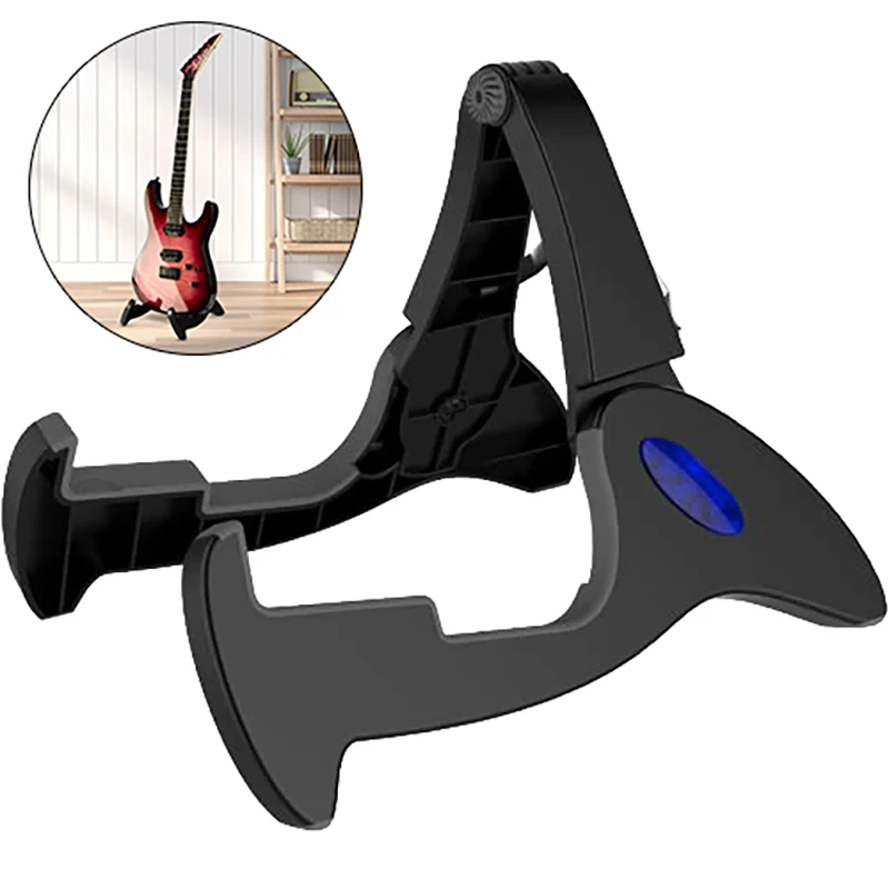 Foldable A-Frame Instrument Stand - Excellent Anti-slip Stability, Portable ABS Stand For All Size Acoustic & Electric Guitars