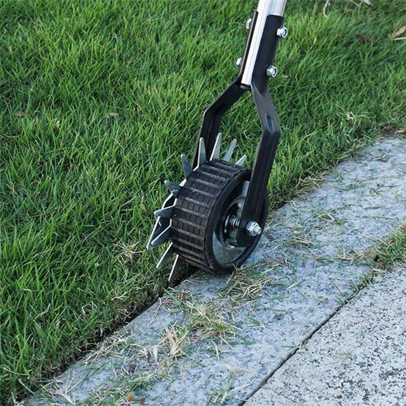 

A19I-Wheel Rotary Edger,Adjustable Length Lawn Edger,Stainless Steel Edger Lawn Tool,Lawn Tool For Manual Edger,Rotary Edger