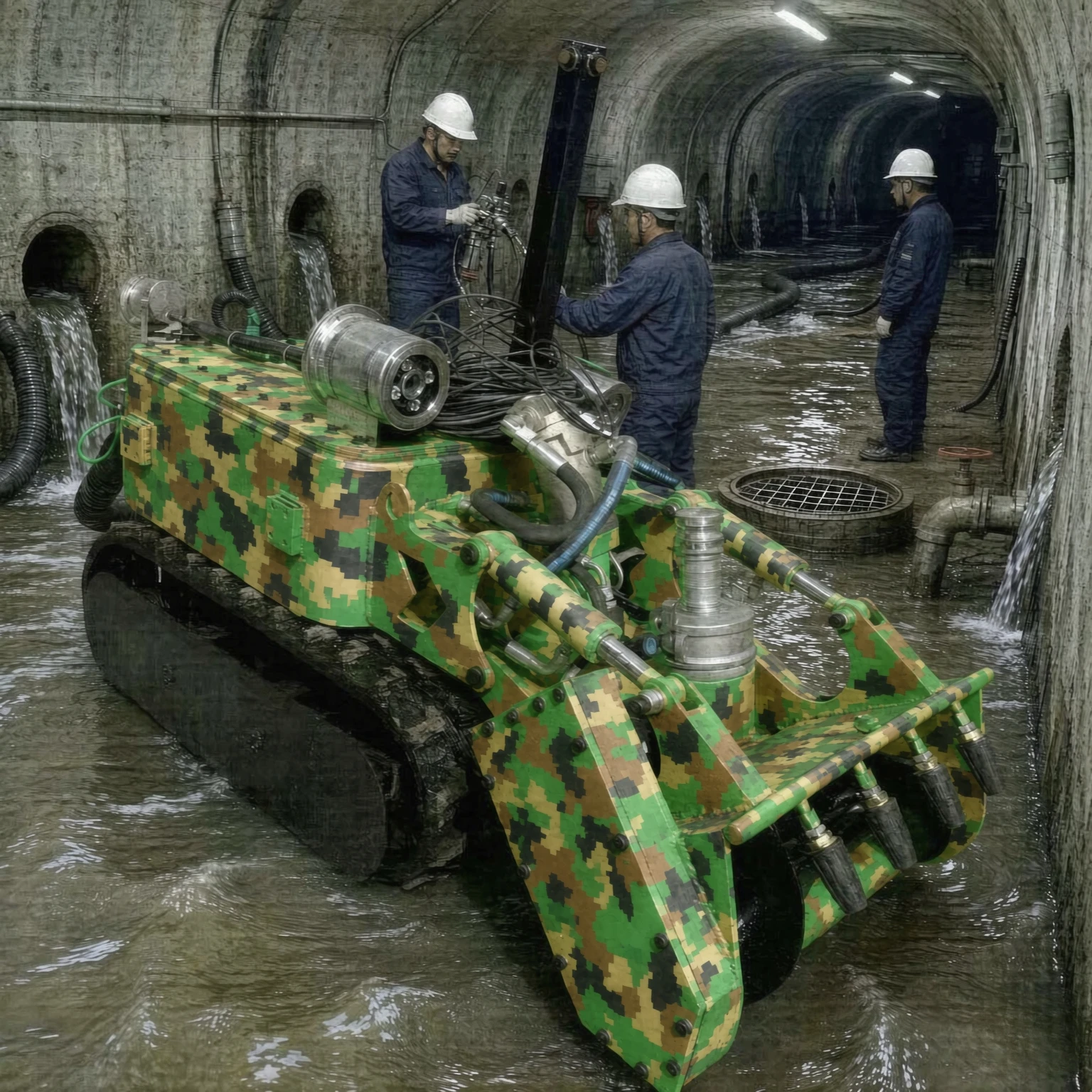 Wholesale Prices Tracked Chassis Underwater Dredging Robot Underwater Sludge Removal Robot Reservoir Dredging Machine