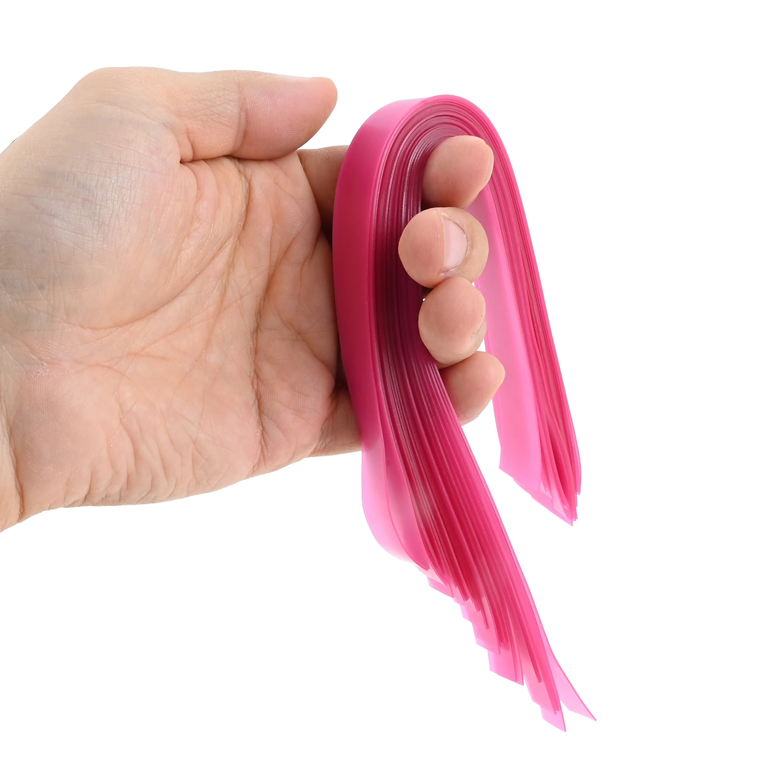 20pcs 0.45mm Thick Natural Latex Slingshots Flat Rubber Bands Strong Elastic Rubber Band Hunting Catapult 20mm/12mm Width Pink