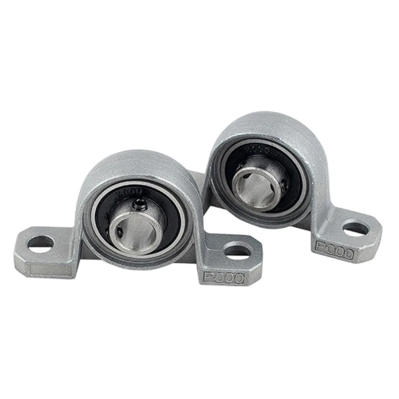 1-5pcs Kp08 Kp000/001/002/003/004/005/006/007 Zinc Alloy Diameter 8mm TO 25mm Bore Ball Bearing Pillow Block Mounted Support