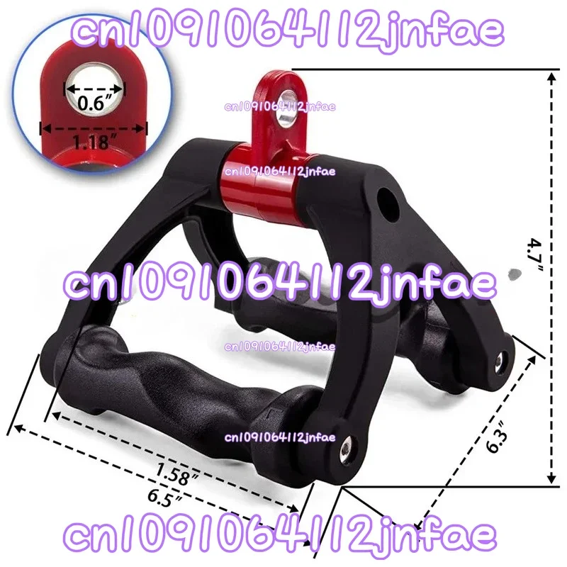 V-shaped Handle Pull Back Fitness Accessory - Narrow High Pulley V Grip for Seated Row & Back Strength Training