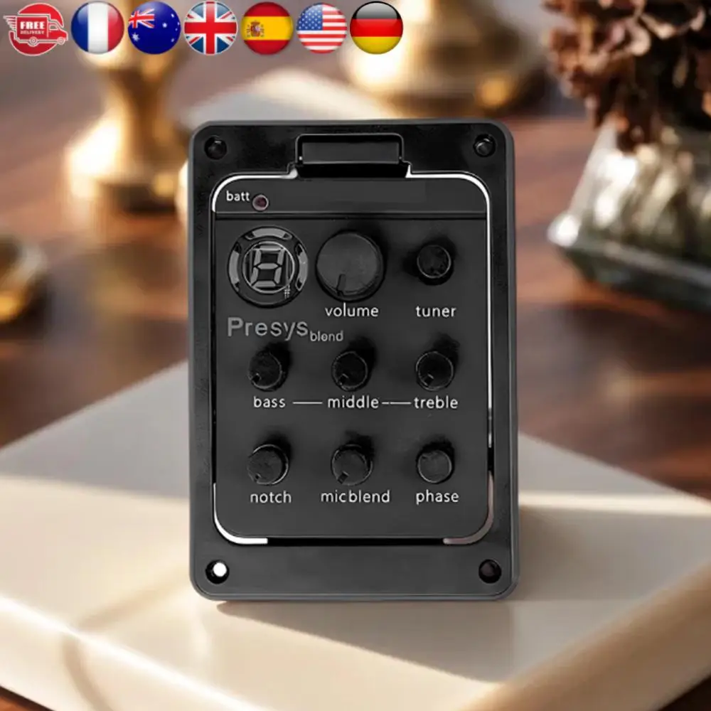 البلاستيك 301 الغيتار لاقط ث/الموالف Presys الغيتار Preamp EQ التعادل موالف الغيتار الغيتار ثقب الصوت EQ أجزاء الملحقات