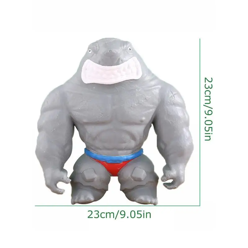 Rekin Squeeze Stress Toy Zabawki antystresowe Duży rekin Zabawki sensoryczne Stress Reliever Home Decor Zabawna lalka do ściskania Stretchy Shark Squee