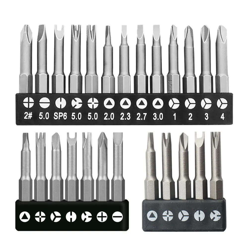 5/7/13Pcs 50mm Specialty Screwdriver Bit Set Y-Type Triangle Cross 3-Point Screwdriver Tool Accessories