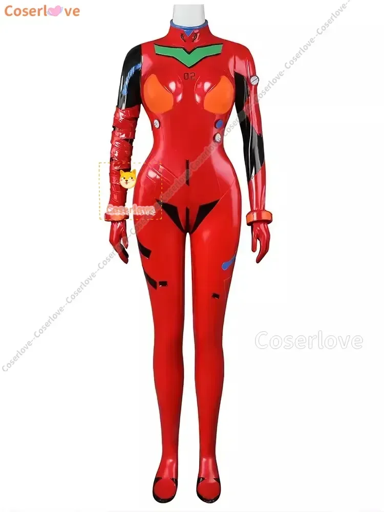 Asuka Cosplay Costumes Wig Game EVA Uniform Red Jumpsuits Role Play Outfit Halloween Carnival Party Suit For Women