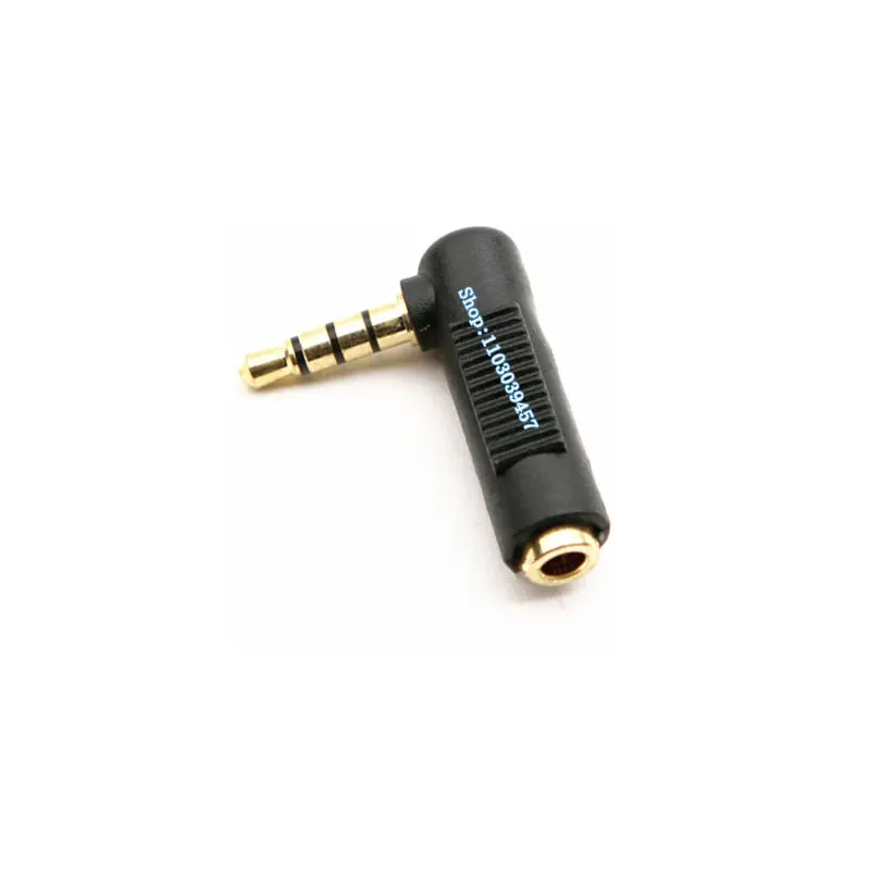 Gold plated 90 Degree Elbow Stereo TRS 3.5mm Male to Female Connector Adapter Right Angle TRRS 3.5 Male Female Adapter Connector