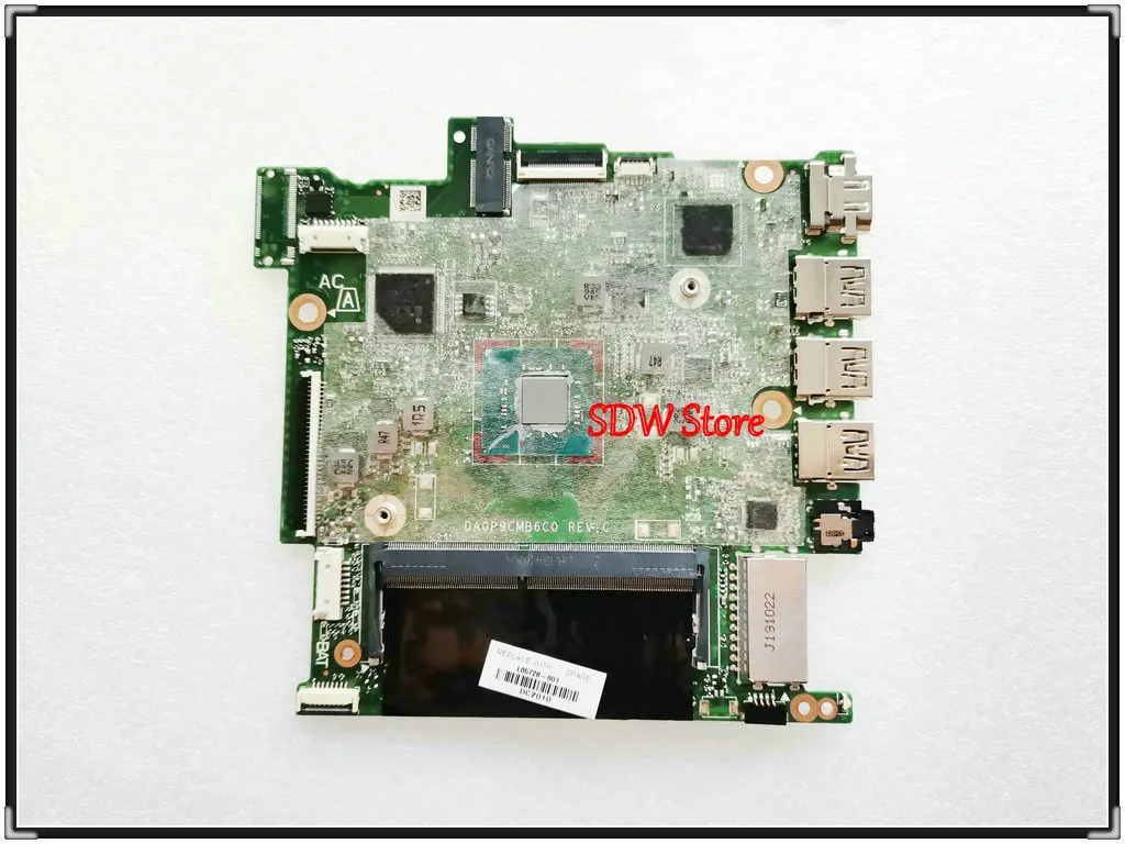 

DA0P9CMB6C0 For HP Chromebook 14-CB Laptop Motherboard L65728-601 L65953-601 Mainboard 14-CB163WM 100% Tested