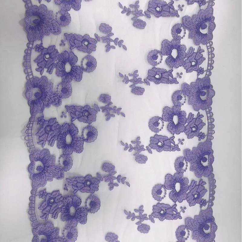 

40Yards Two Tones Embroidery Lace Trim Skirt Hem For Clothing Accessories Lingerie Dress Sewing Lace Underware 2025