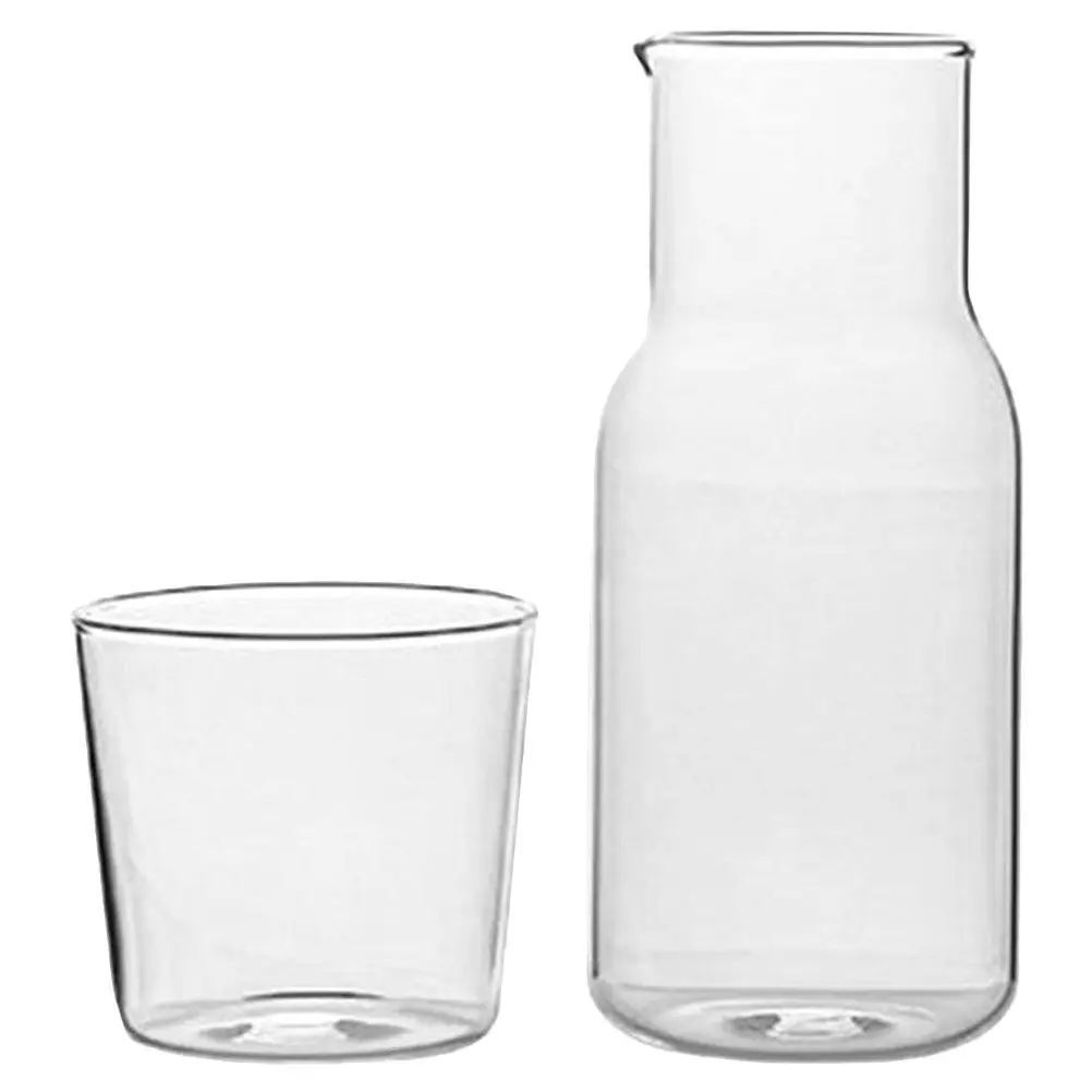 1 set Kitchen Halloween Christmas New Year Borosilicate Glass Carafe Drink Glass Bottle Watering Breakfast Glass Cup Household