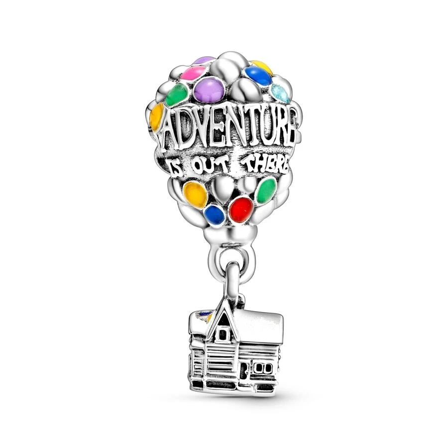 Authentic Hot Air Balloon，Jungle Parrot，Rainbow Dangle Charm Bead Fit Original 925 Sterling Silver European Bracelet DIY Jewelry