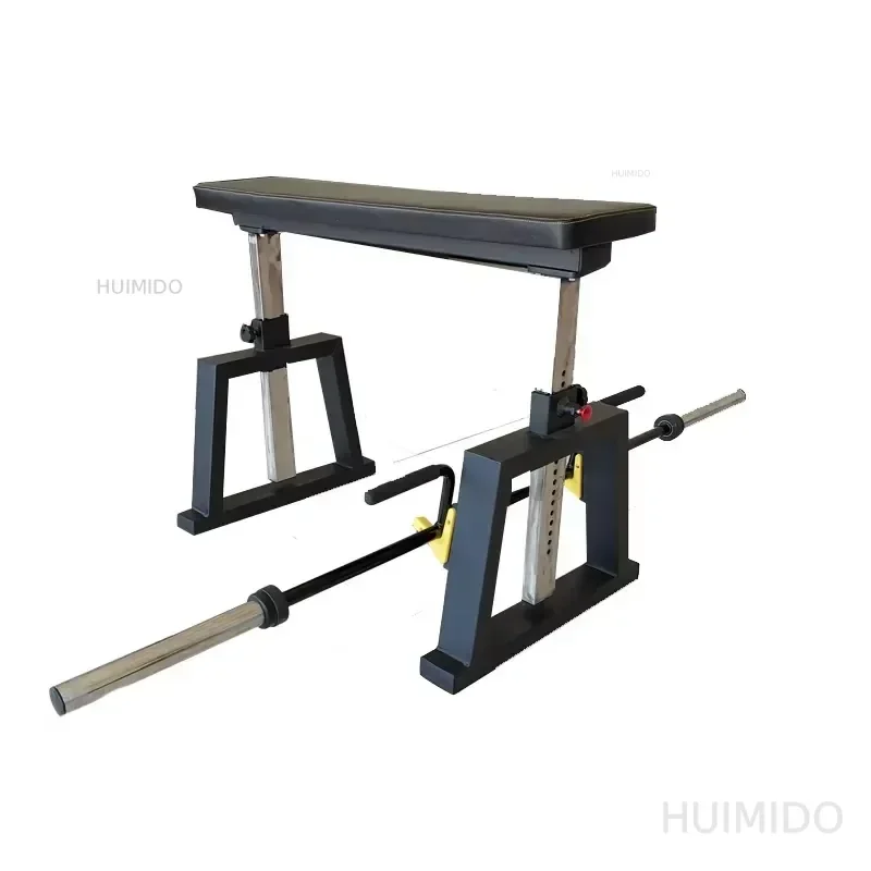 Multifunctional Fitness Rack Weight Lifting Bench Press Chest Press & Row Machine Steel Trainer for Versatile Workouts